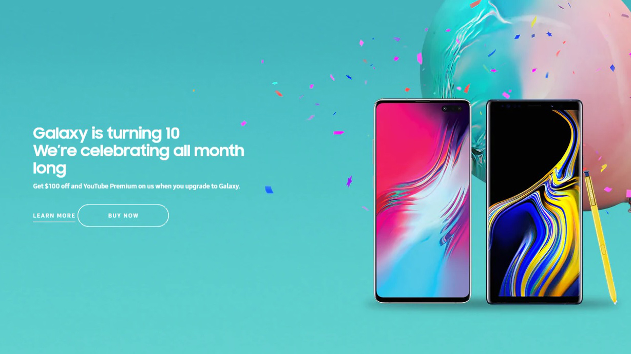 A promotional image from Samsung for its sales on Samsung flagships during June 2019.