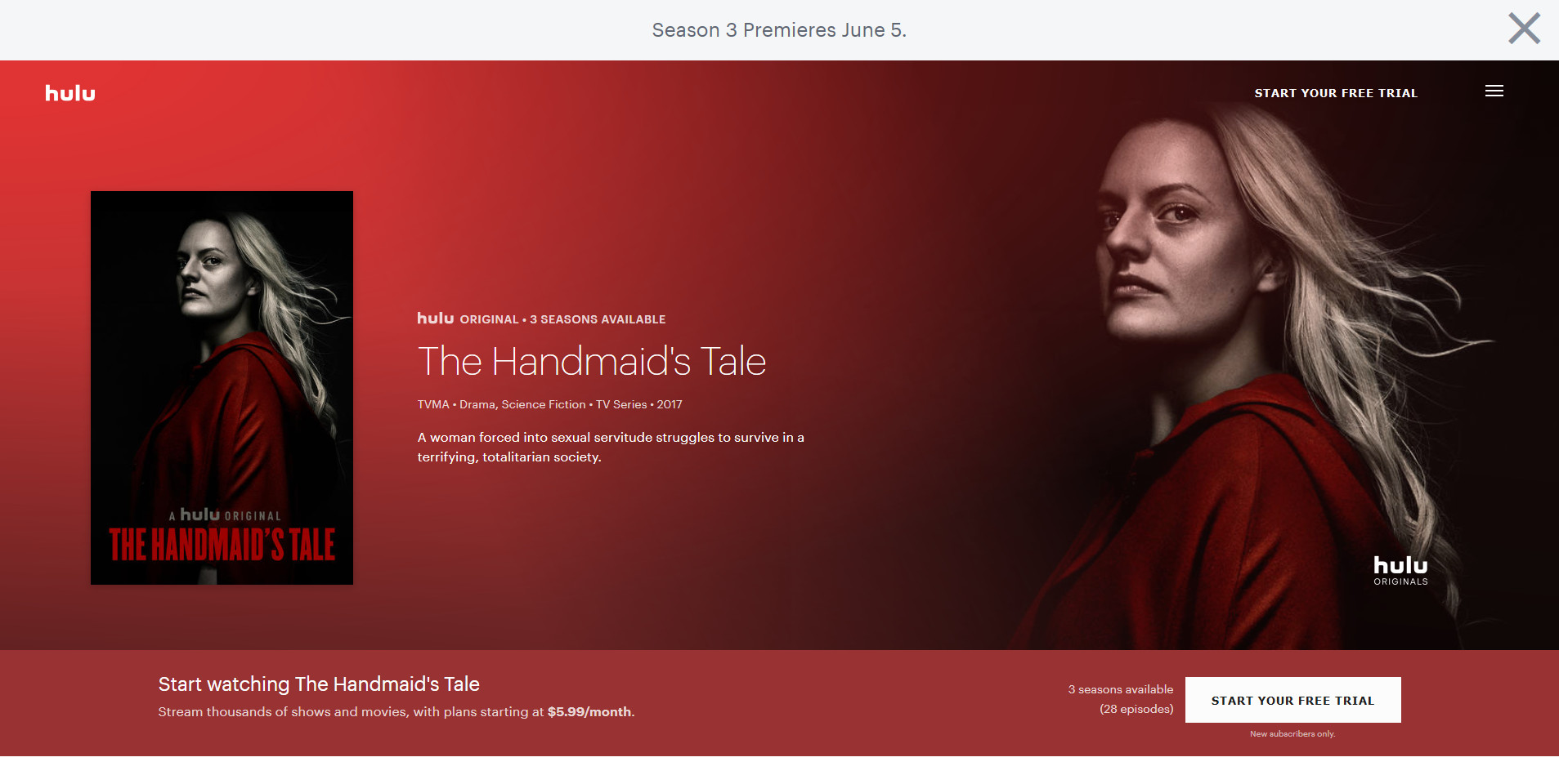The Handmaid's Tale best Hulu shows