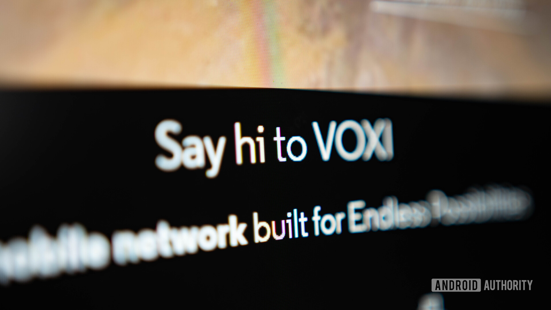 Say hi to voxi slogan on Voxi website - Voxi review