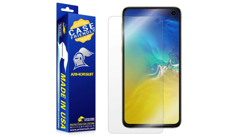 armorsuit clear film samsung galaxy s10e screen protectors