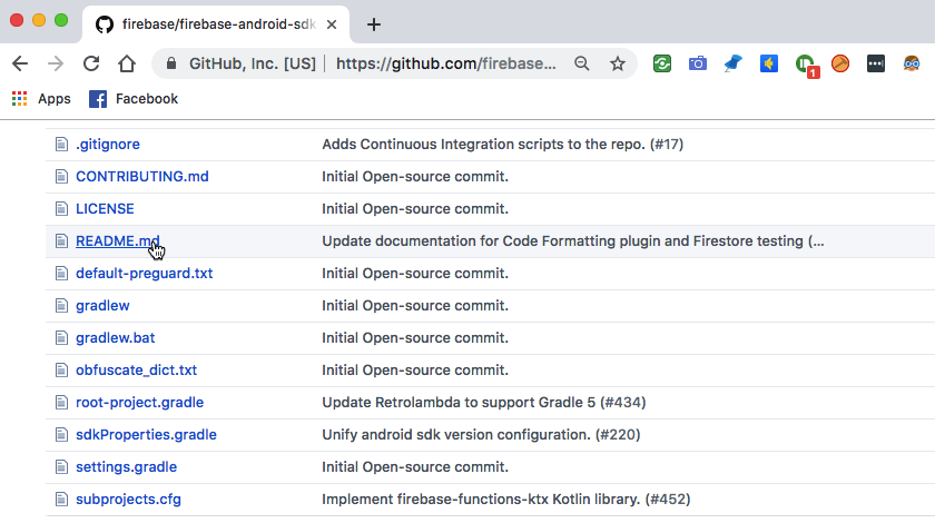 Most GitHub projects feature a README.md file - git tutorial