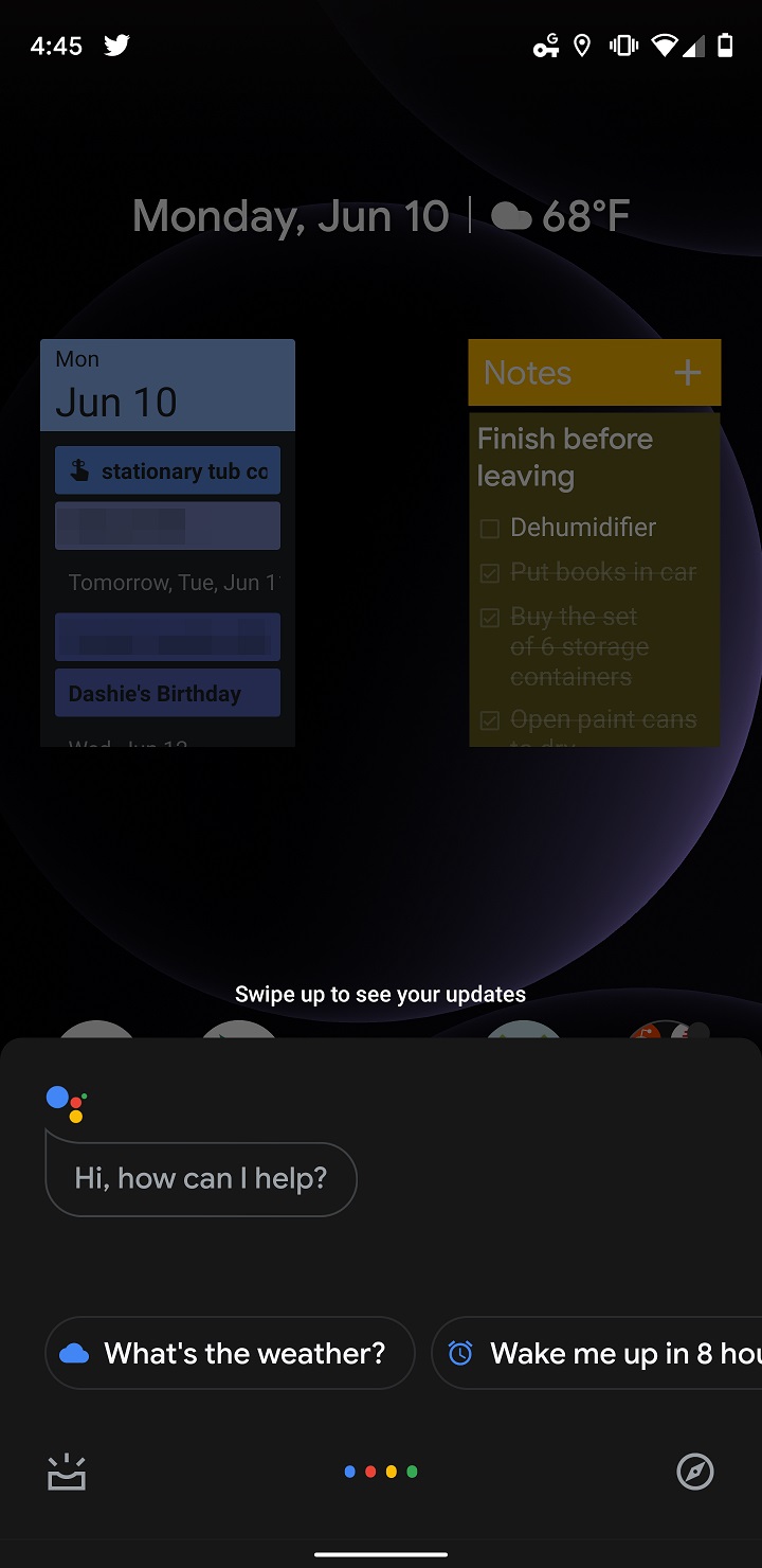 Google Assistant Dark Theme Overlay