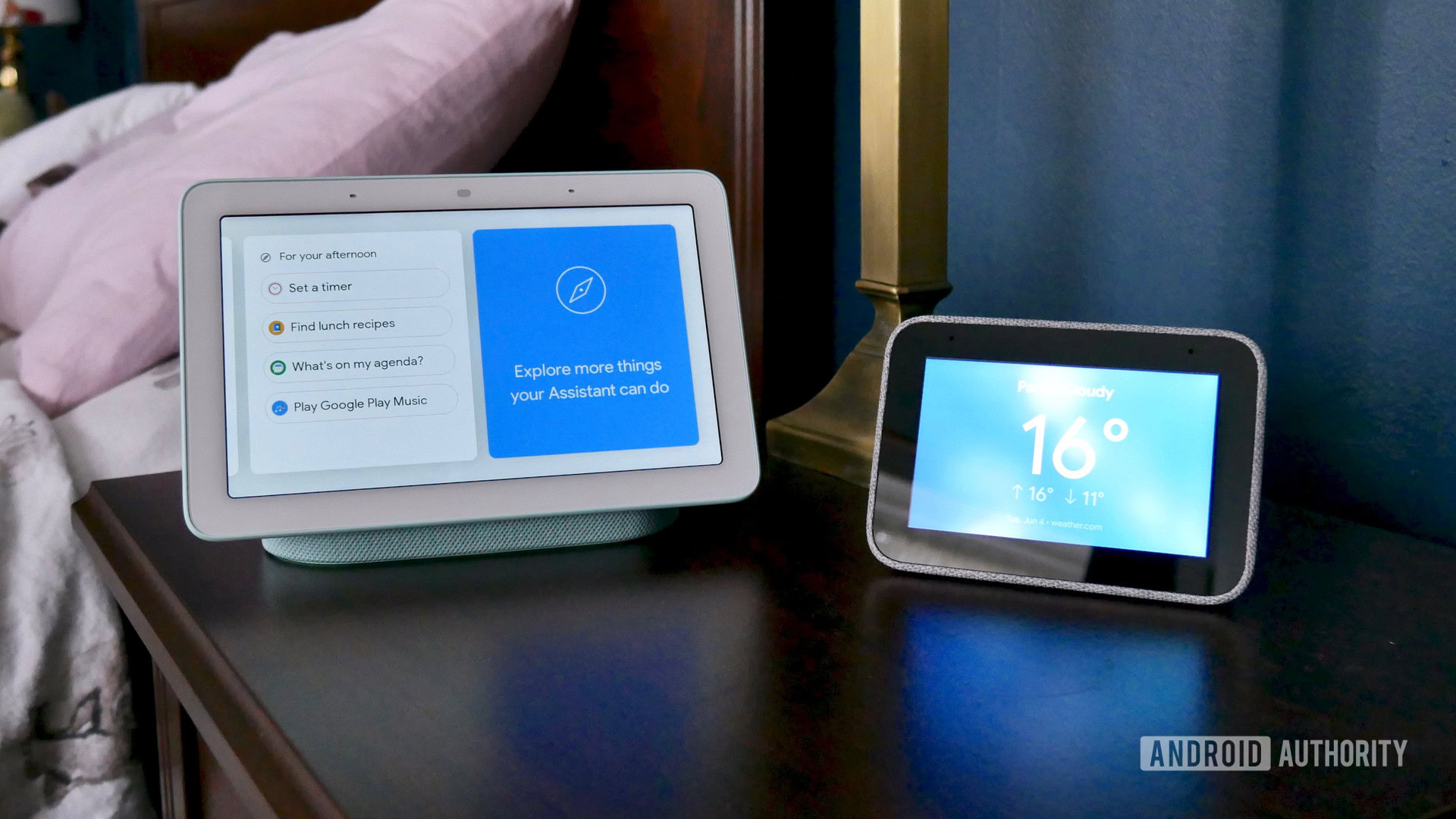 Lenovo Smart Clock vs Google Nest Hub features