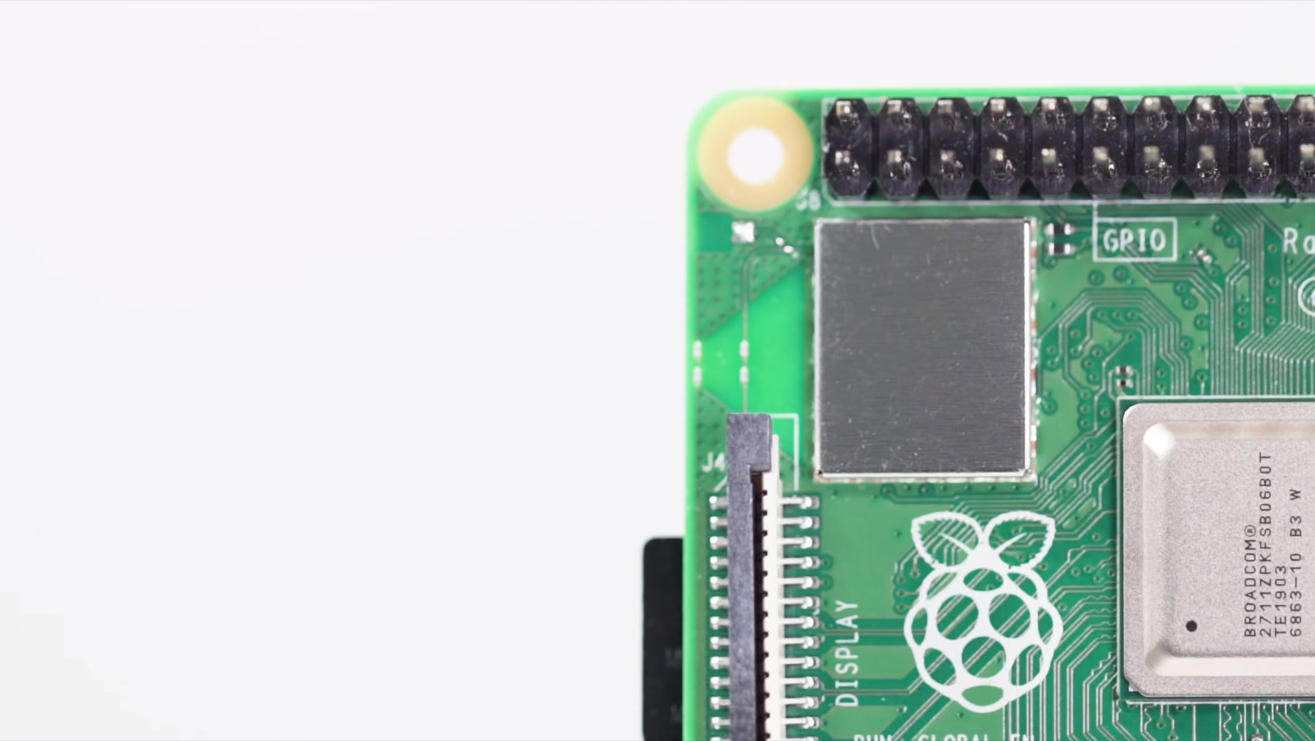 A closer look at the Raspberry Pi 4.