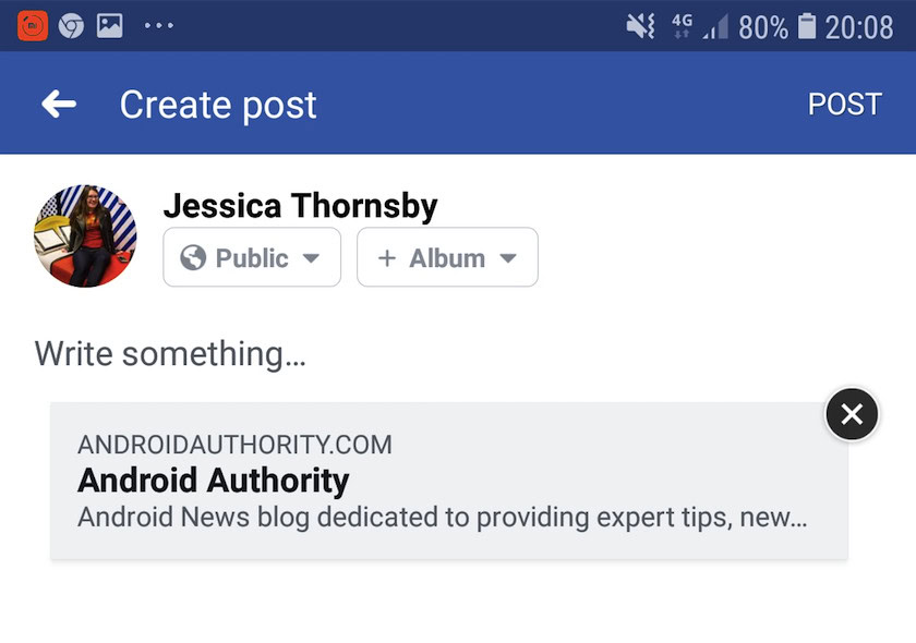 You can use the Facebook SDK to make your android app's content shareable 