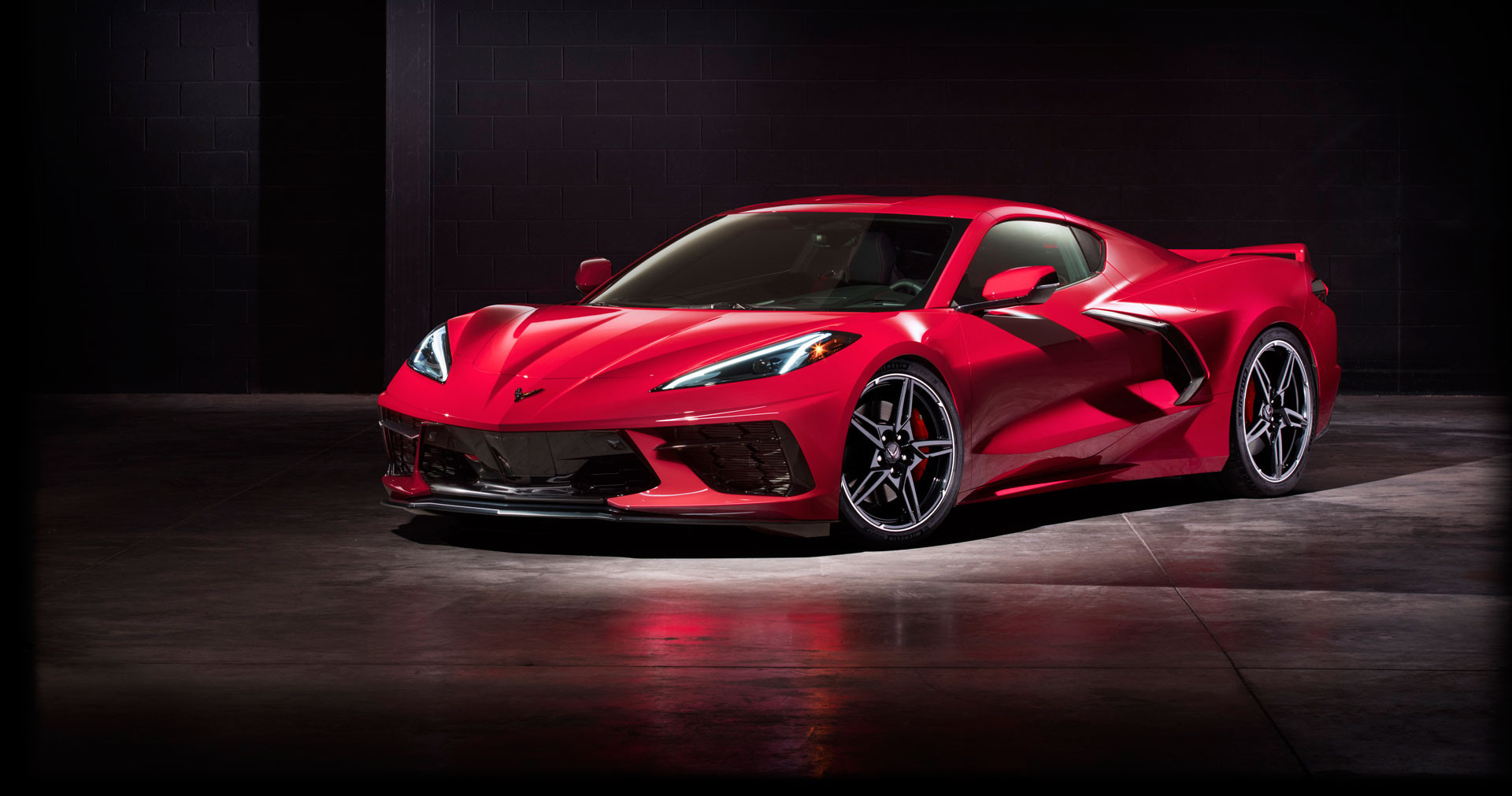 2020 Chevy Corvette in red