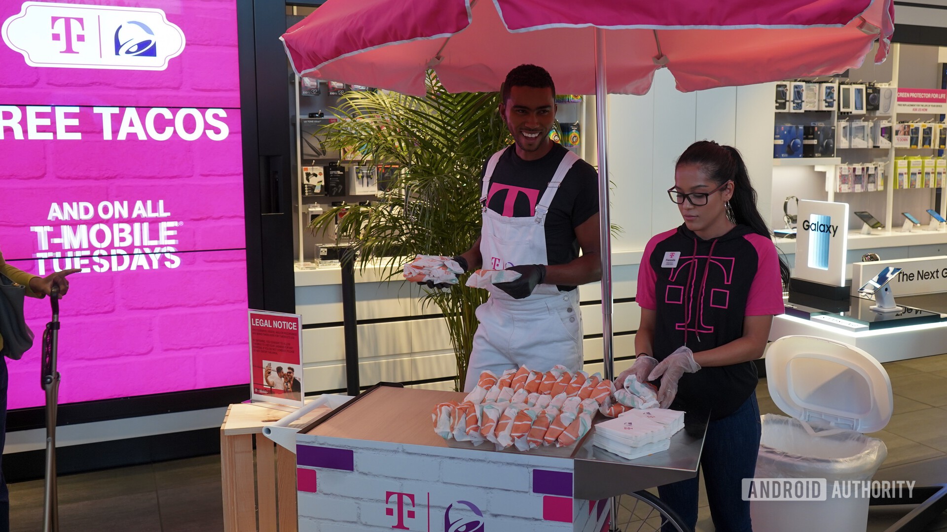 T-Mobile taco Tuesday NYC taco stand