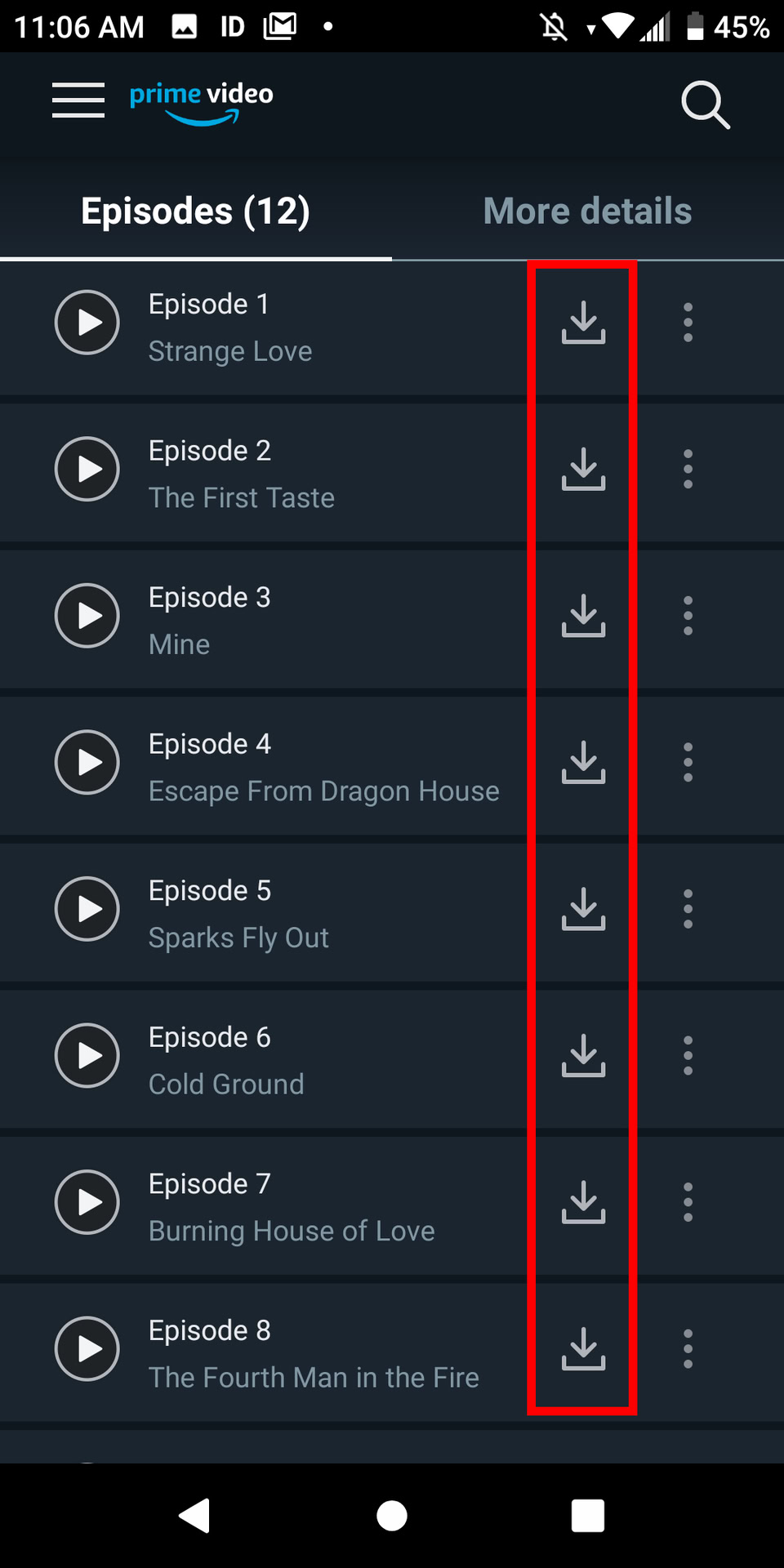 Amazon Prime Android Download Episodes