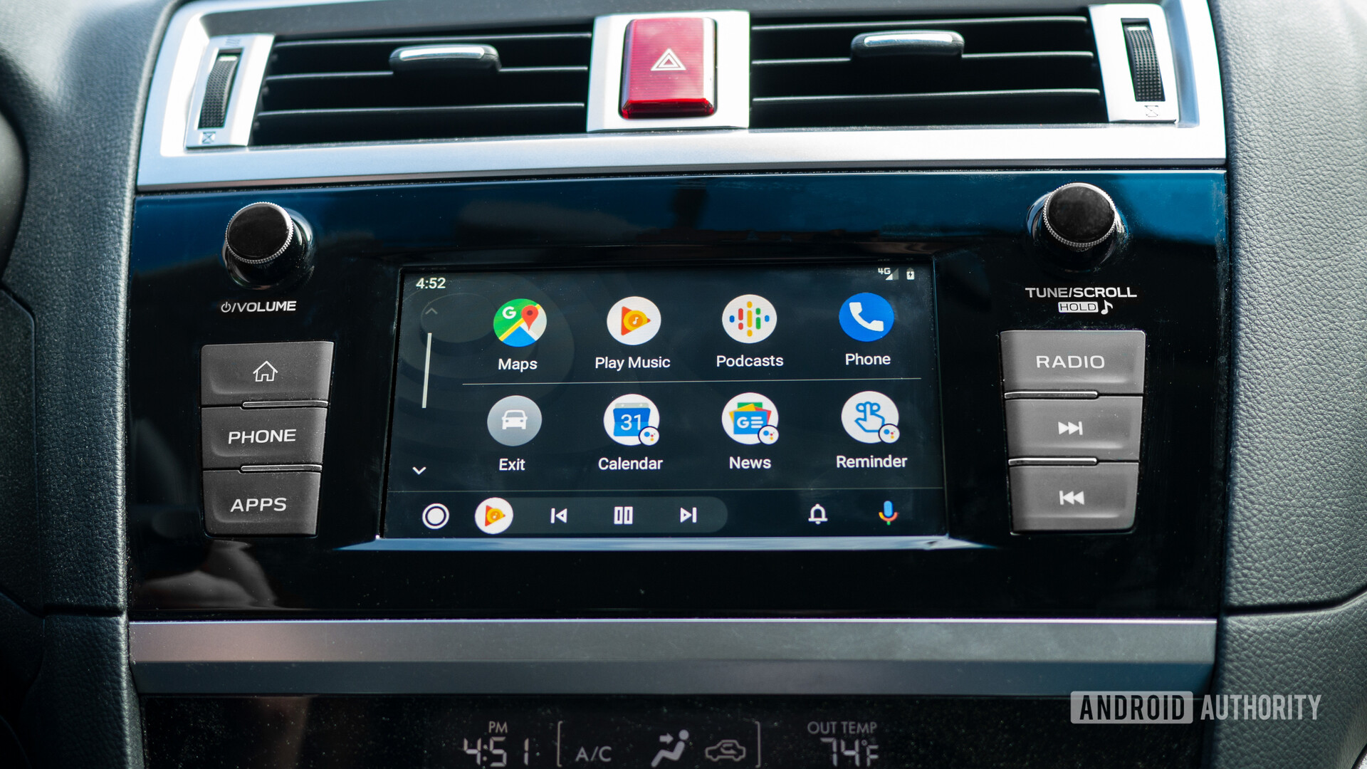 Android Auto Redesign main interface 2