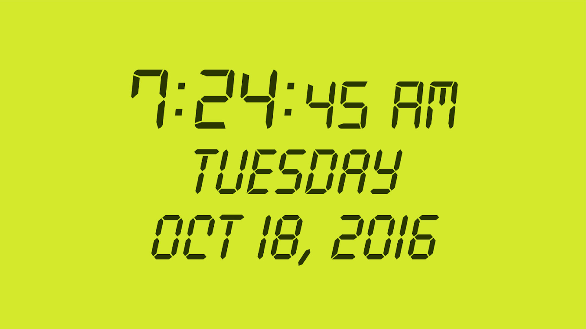 Digital Clock Panagola screenshot