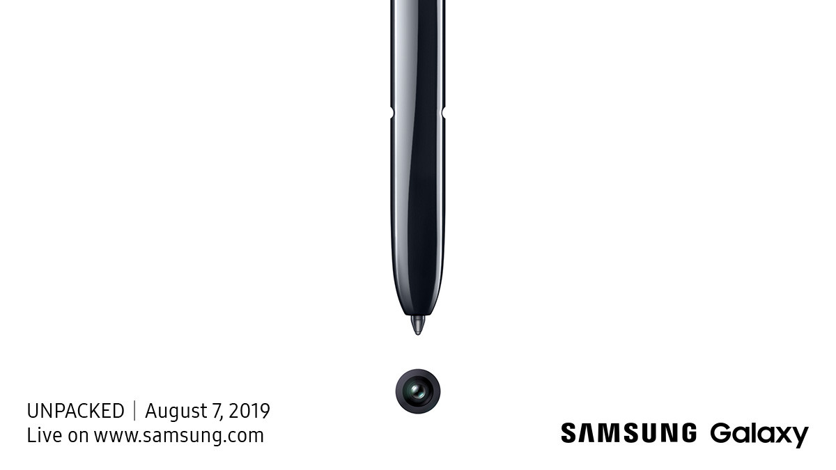 Samsung Galaxy Note 10 launch and release date invitation poster