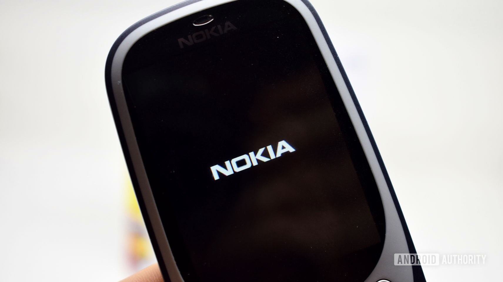 Nokia logo on the Nokia 3310.