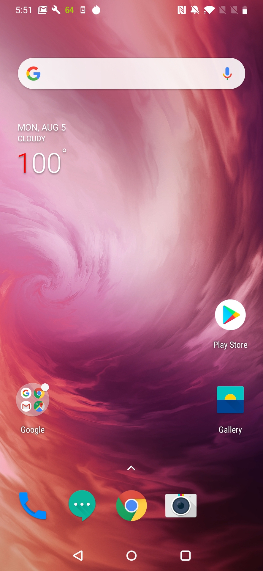 OnePlus 7 Homescreen