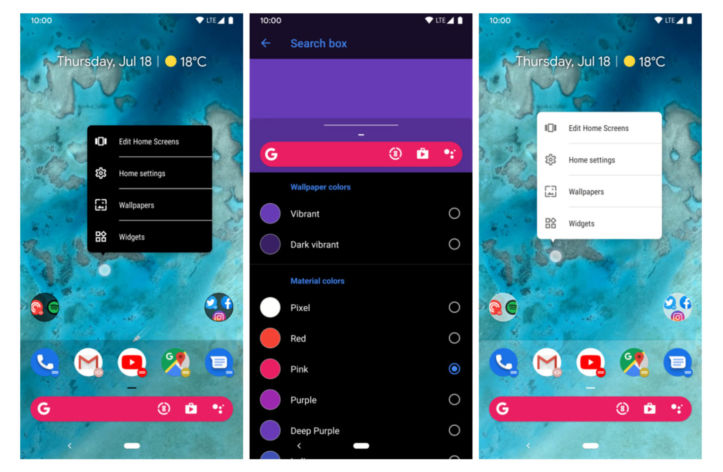 Screenshot of Action Launcher version 42