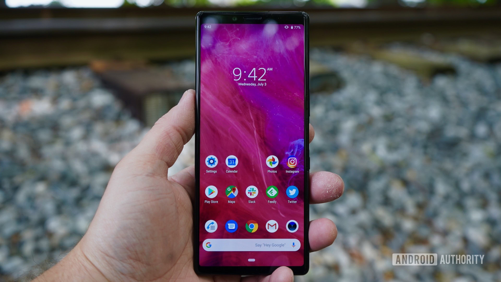 Sony Xperia 1 review hand fit