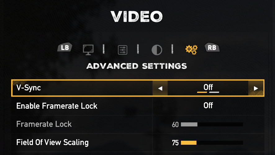 Vsync setting Far Cry 5