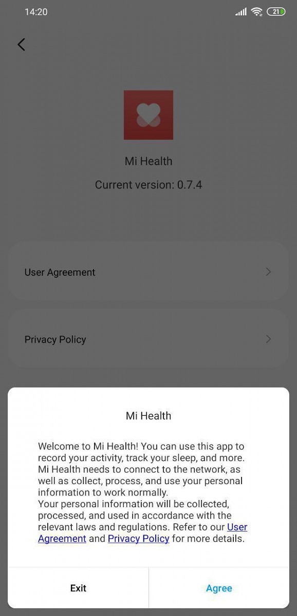 Xiaomi Mi Health app 2