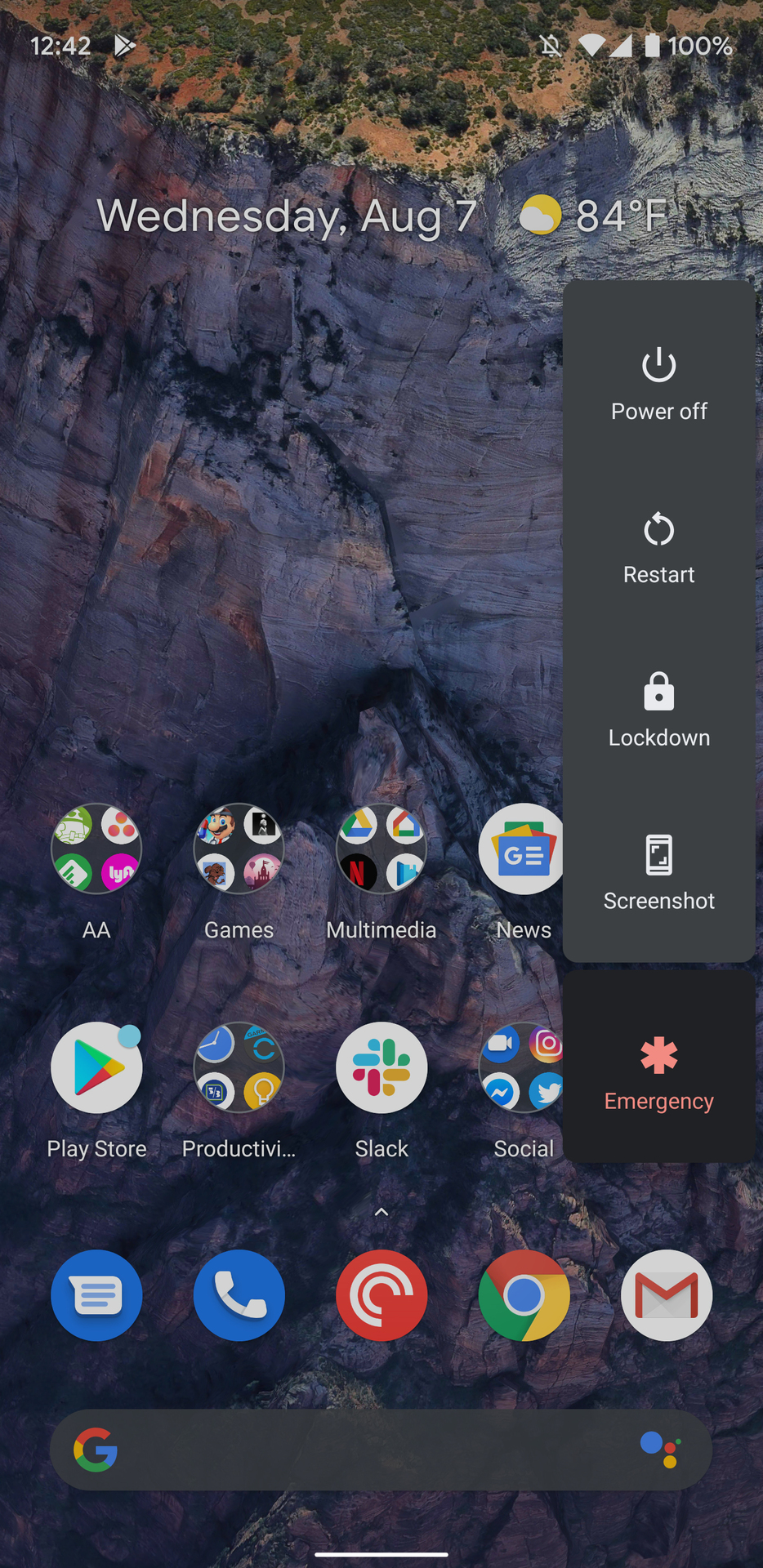 android q beta 6 emergency icon