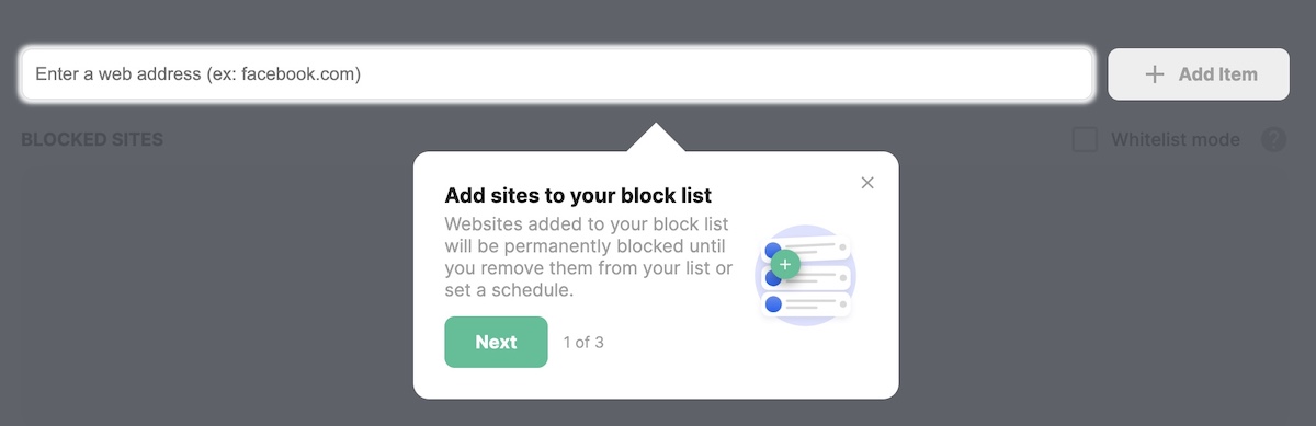 block site settings
