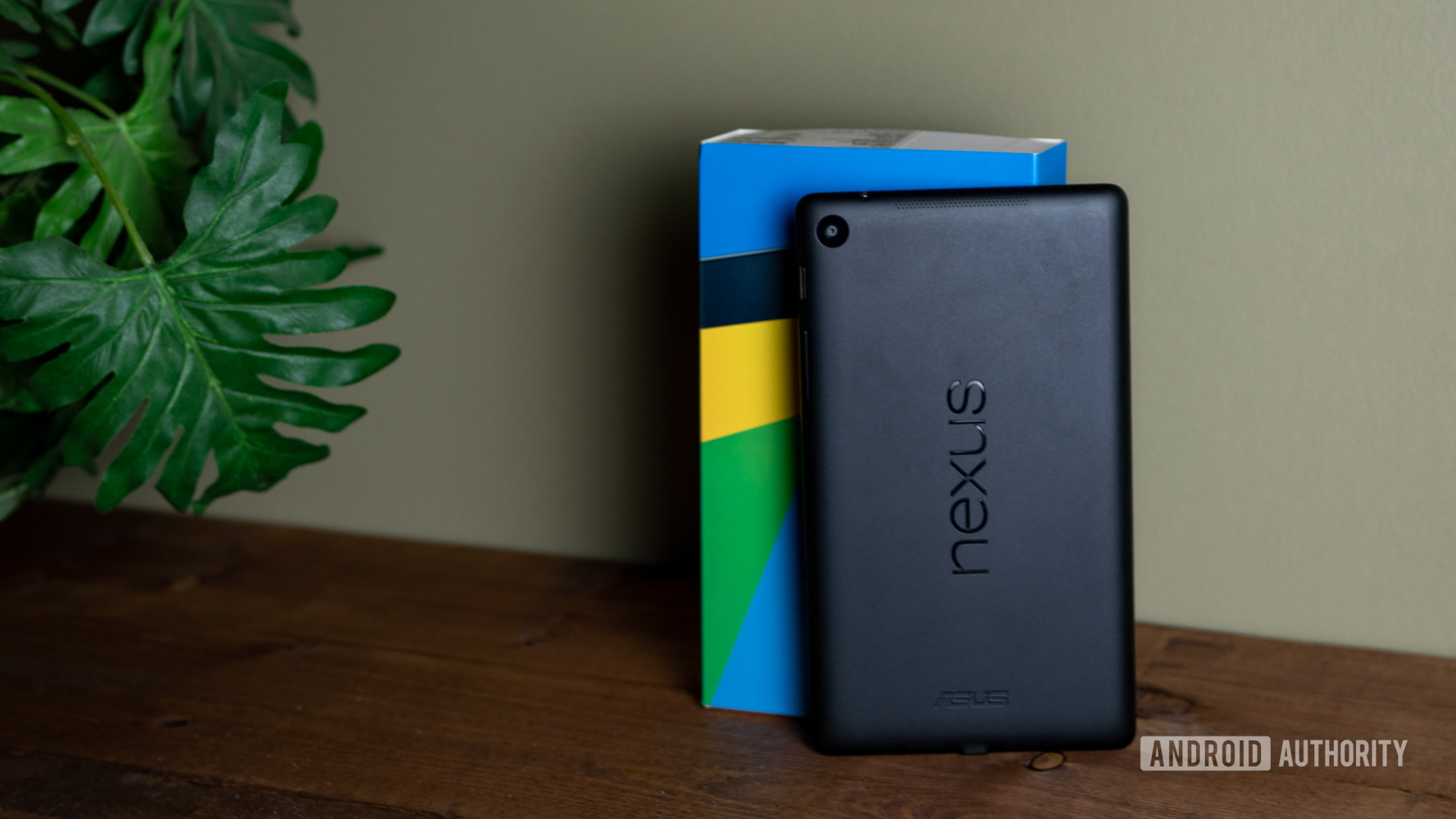 Google Nexus 7 Leaning on Box