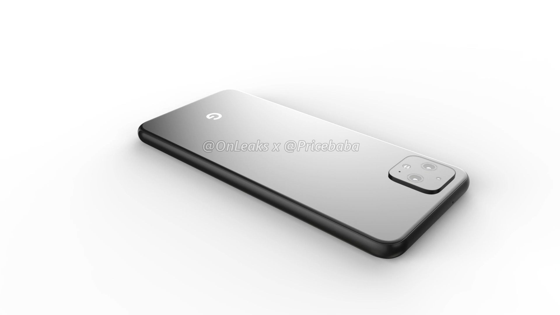 The back of the Google Pixel 4 XL, according to a render.