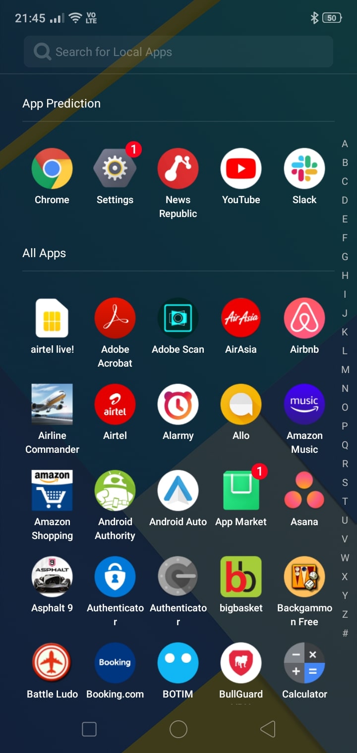 realme 3i screenshot 6 app drawer