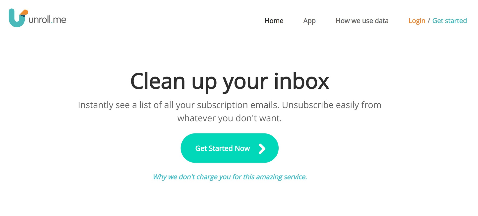 Unroll Me email subscription removal tool to delete yourself fromt the internet