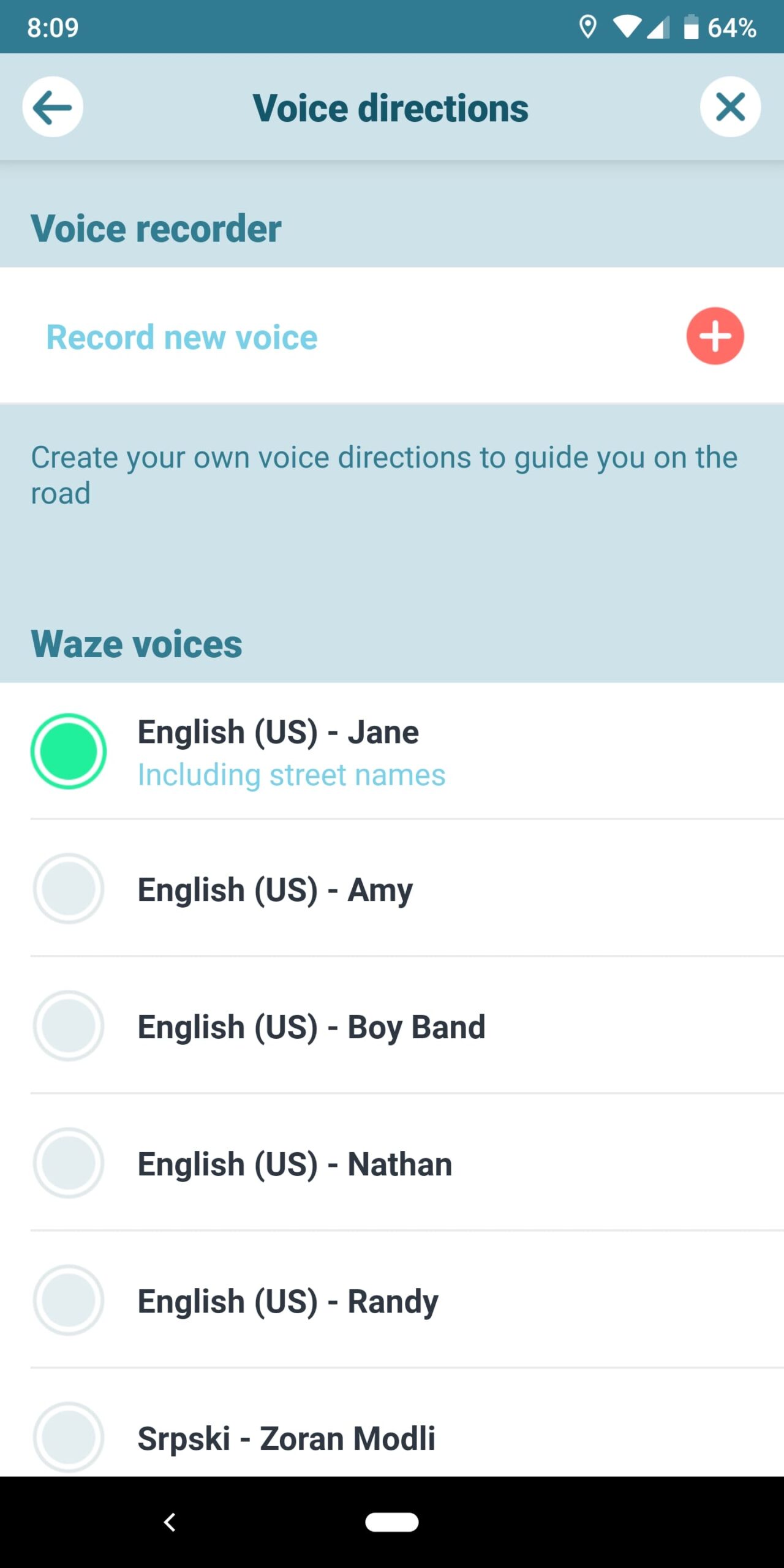 how to record your own waze voices