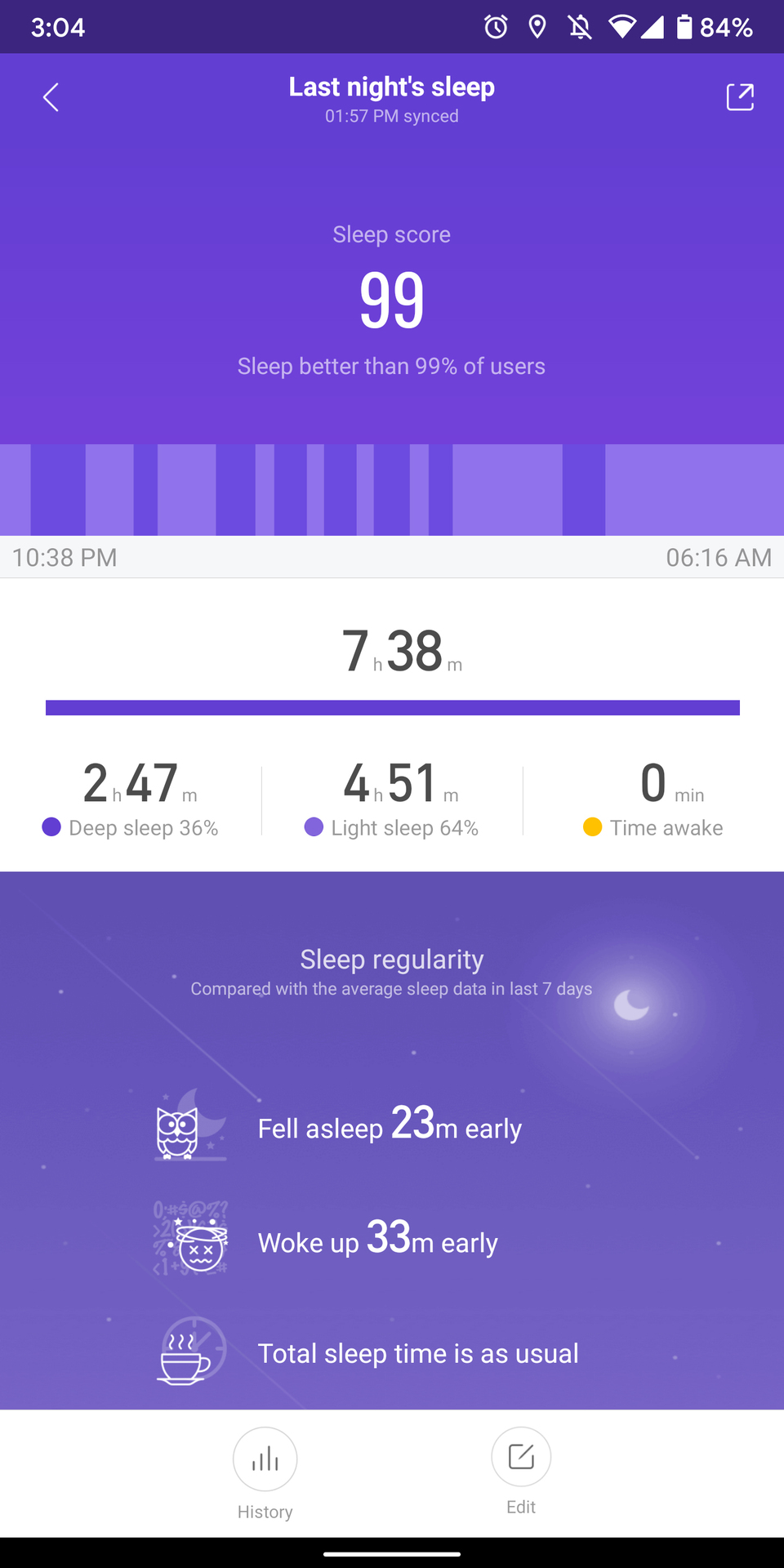 xiaomi mi band 4 review mi fit app sleep screenshots