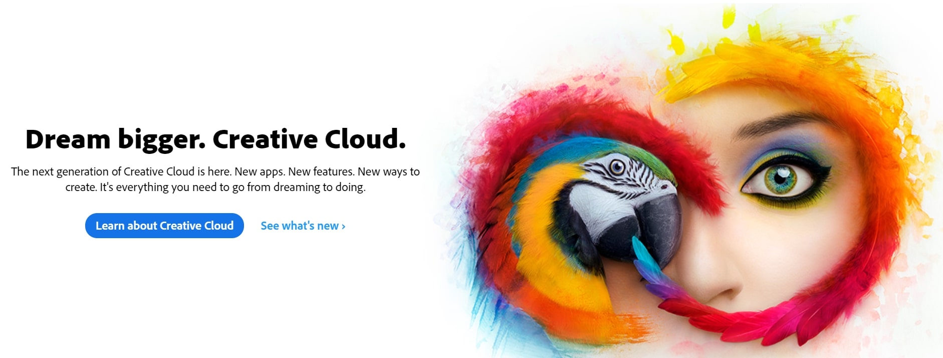 Adobe Creative Cloud header