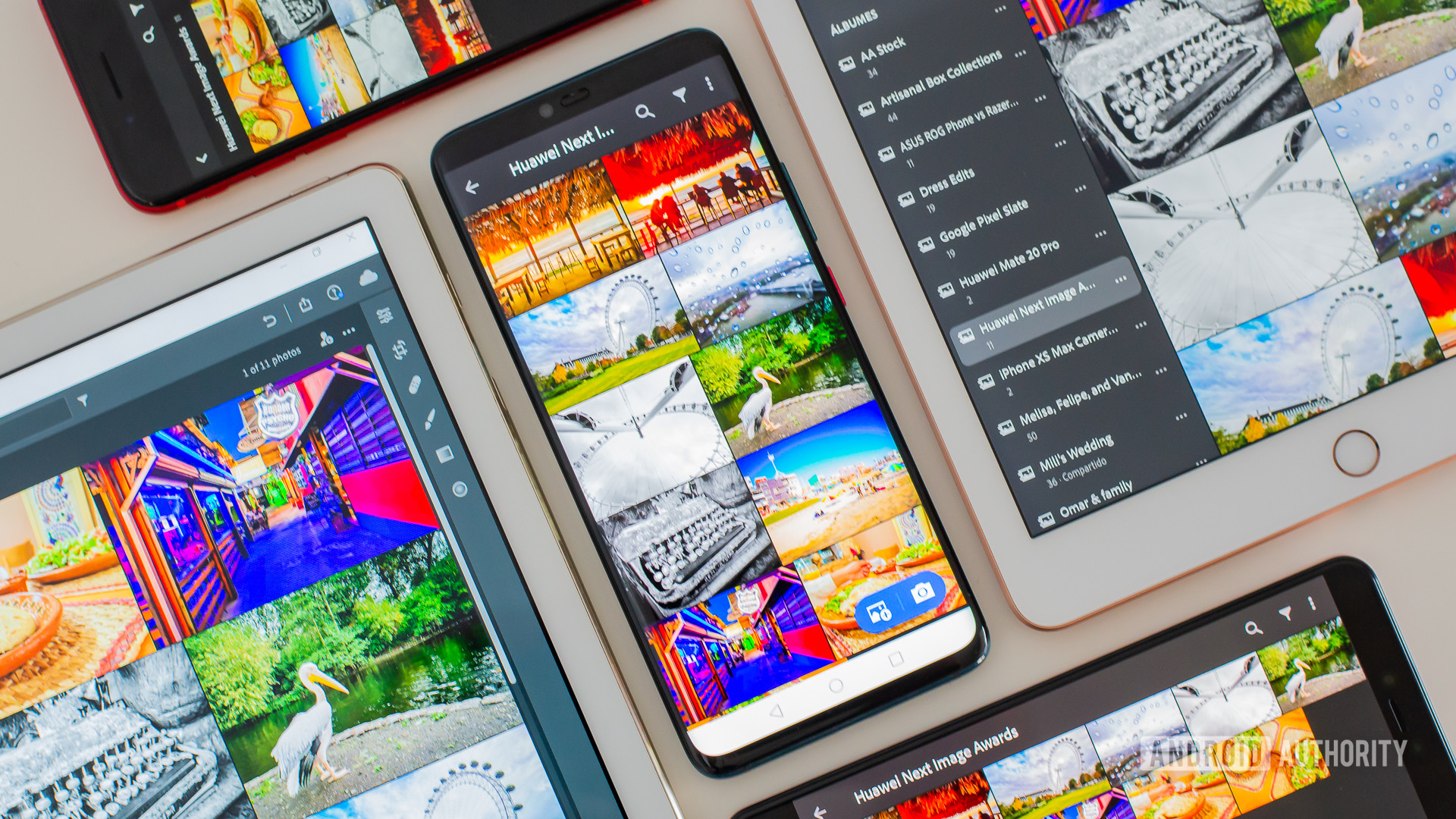 Adobe Lightroom mobile open in many devices - Photography