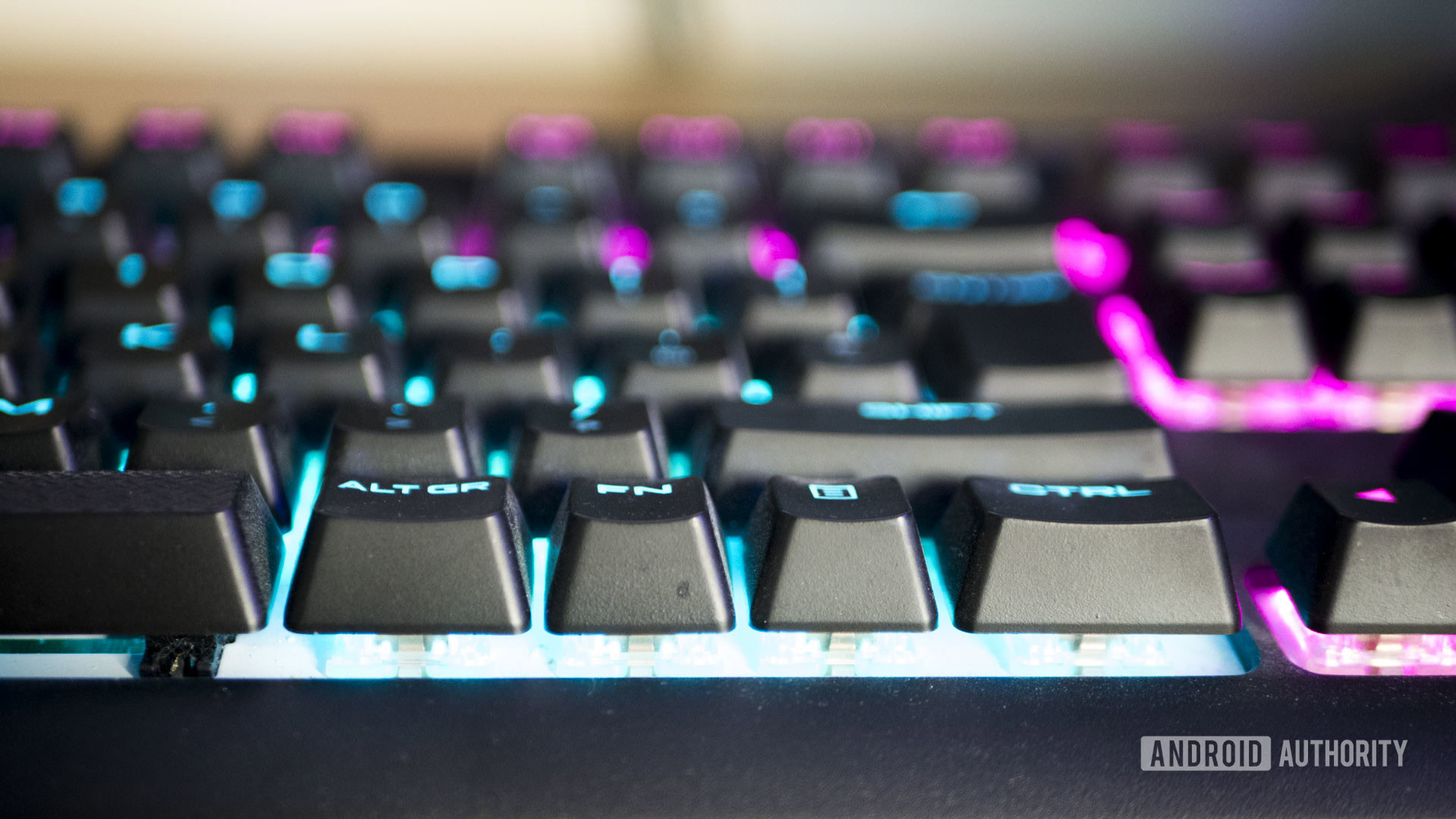 Closeup of Mechanical Keyboard