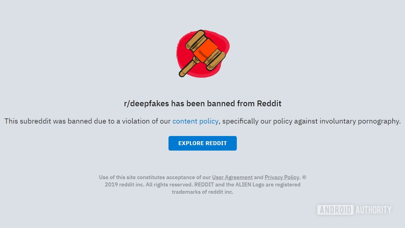 Deepfake banned from Reddit