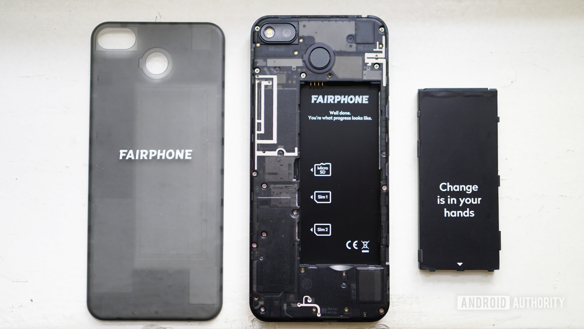 Fairphone 3 disassembled