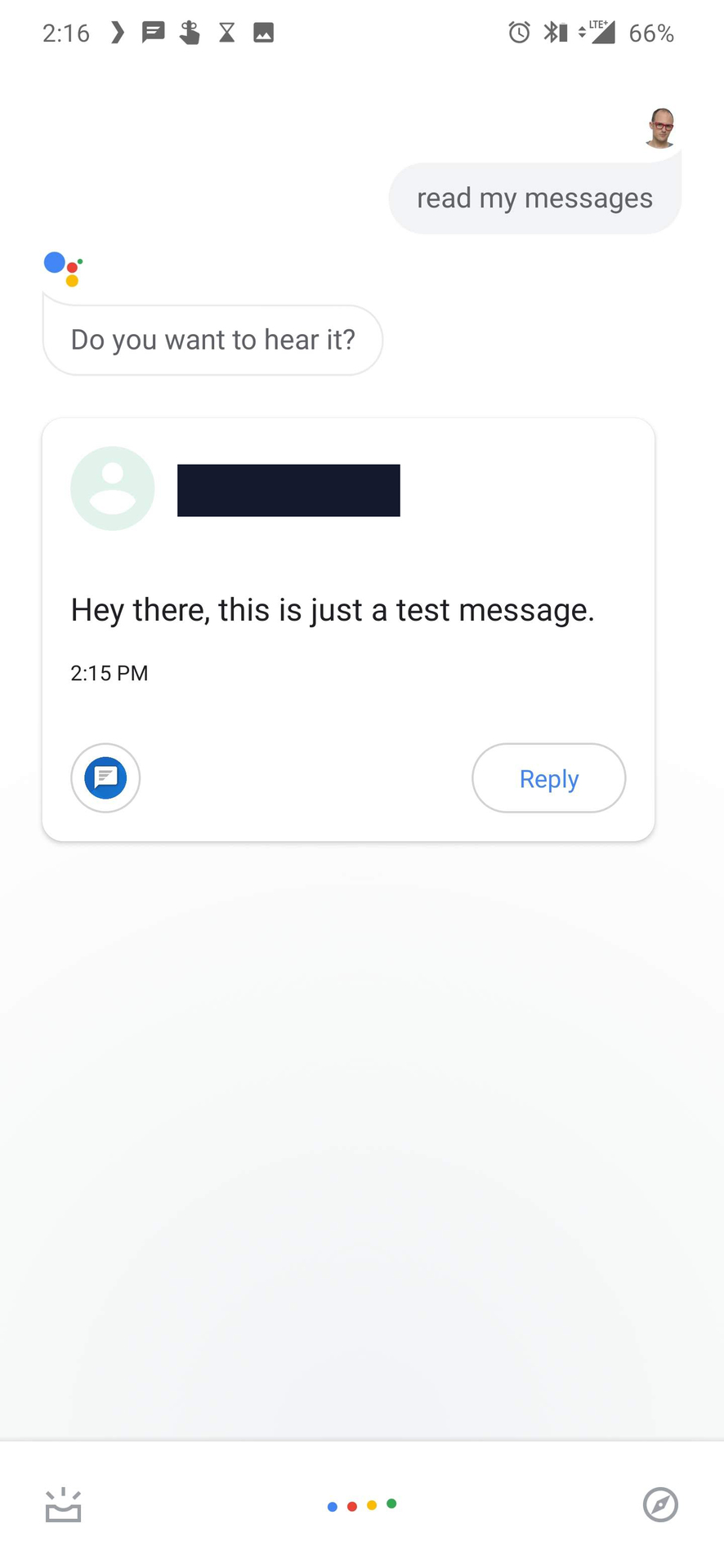 Google Assistant Messages Read and Reply 3