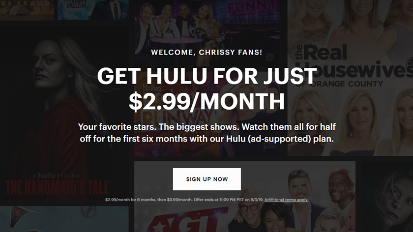Hulu Deal August 2019