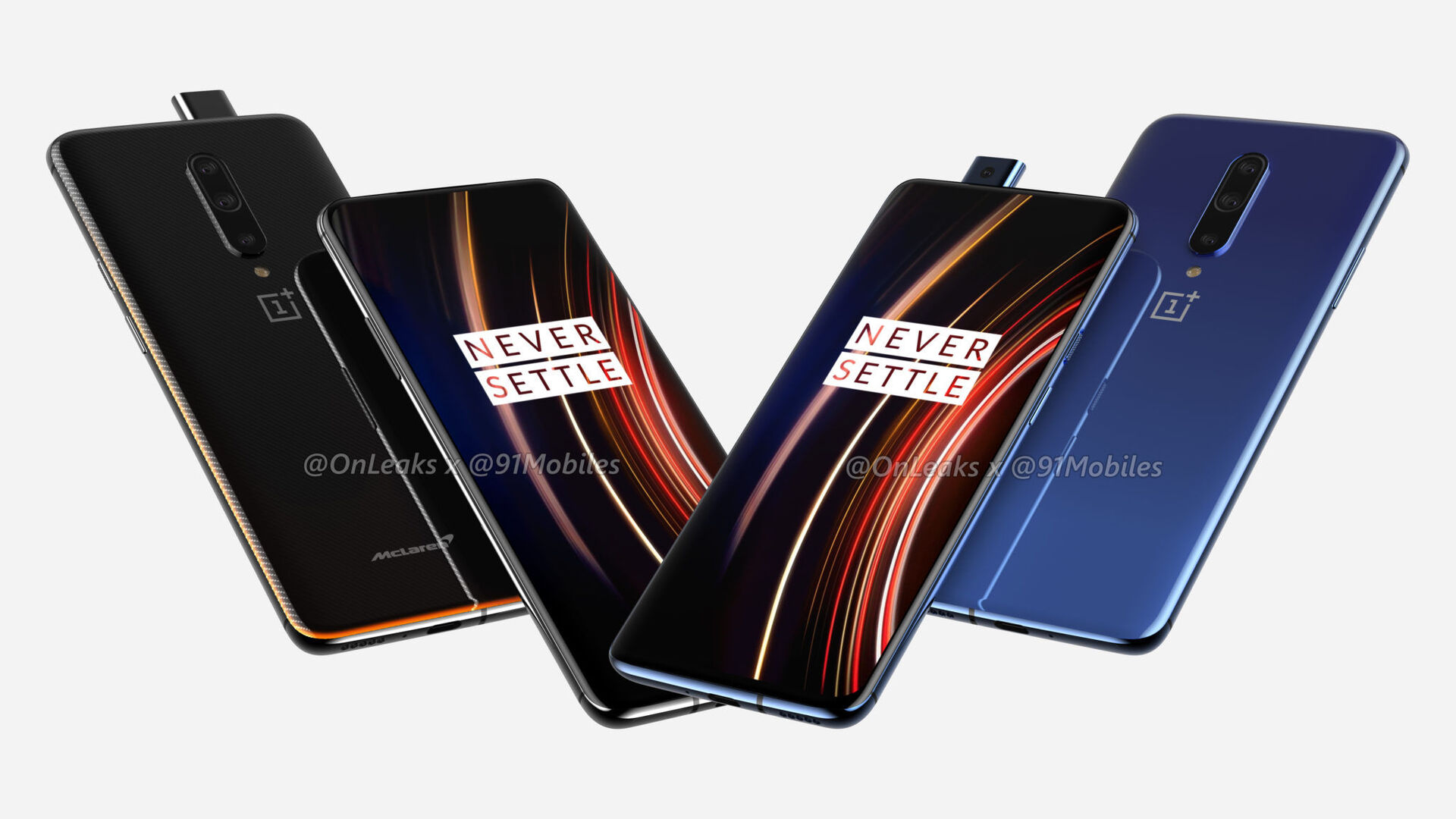 OnePlus 7T Pro Leaked Renders including McLaren Edition 1