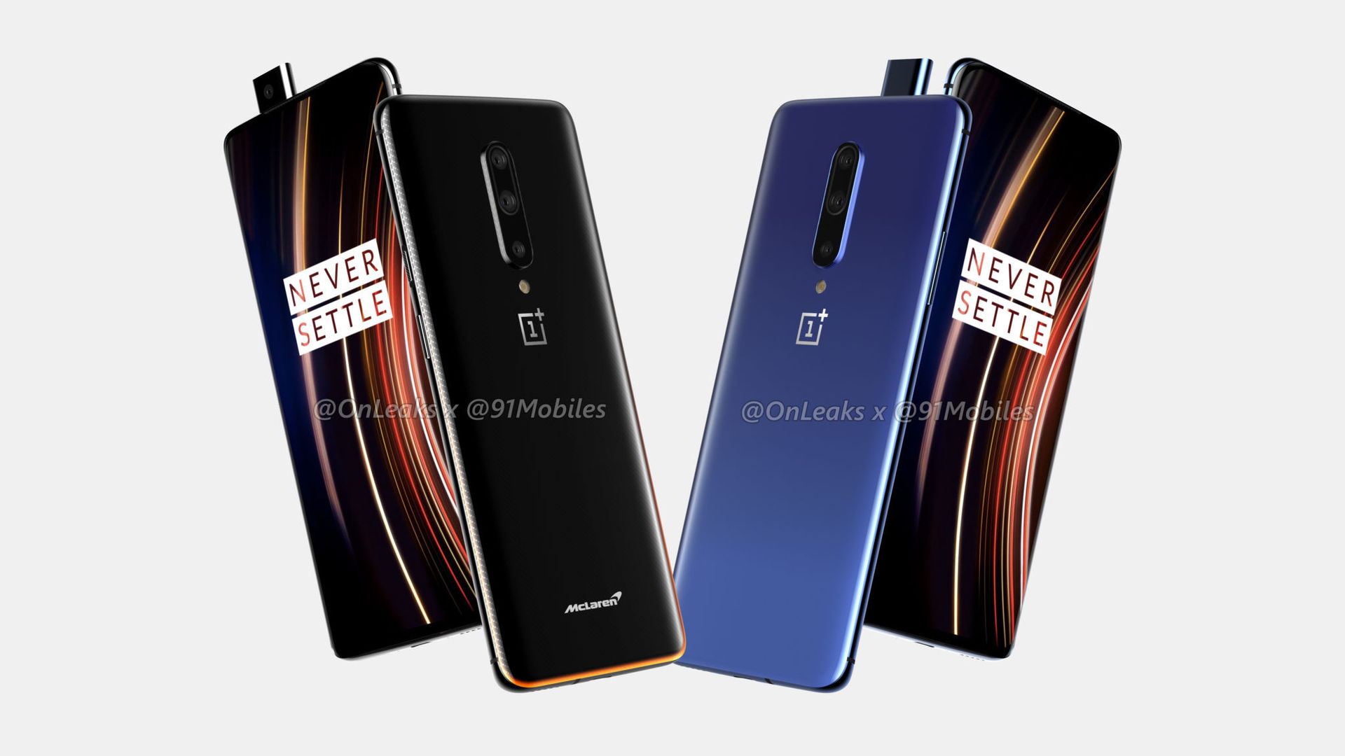 OnePlus 7T Pro Leaked Renders including McLaren Edition 3
