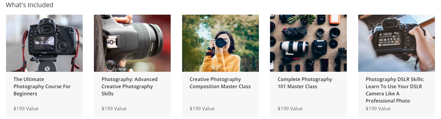 Photography For Beginners Mastery Bundle Courses