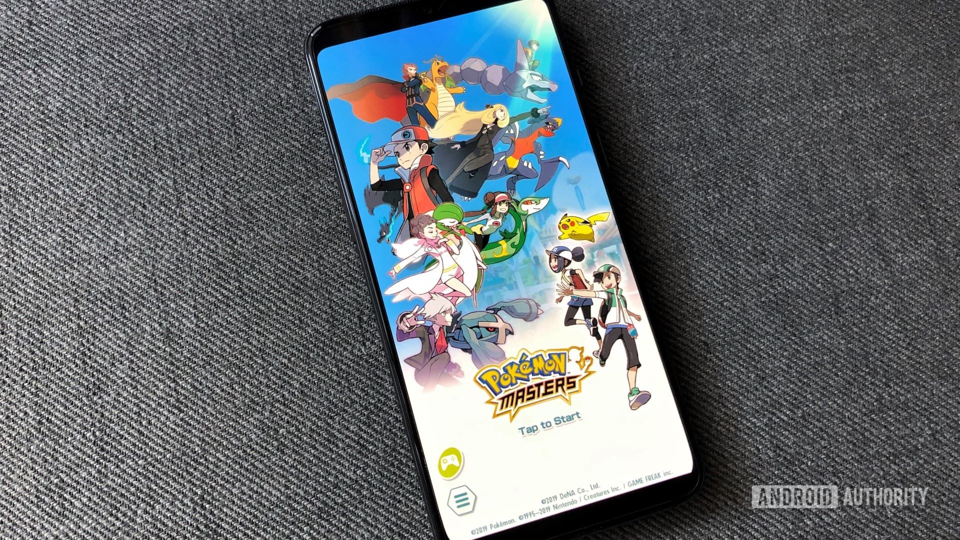 Pokemon Masters start screen