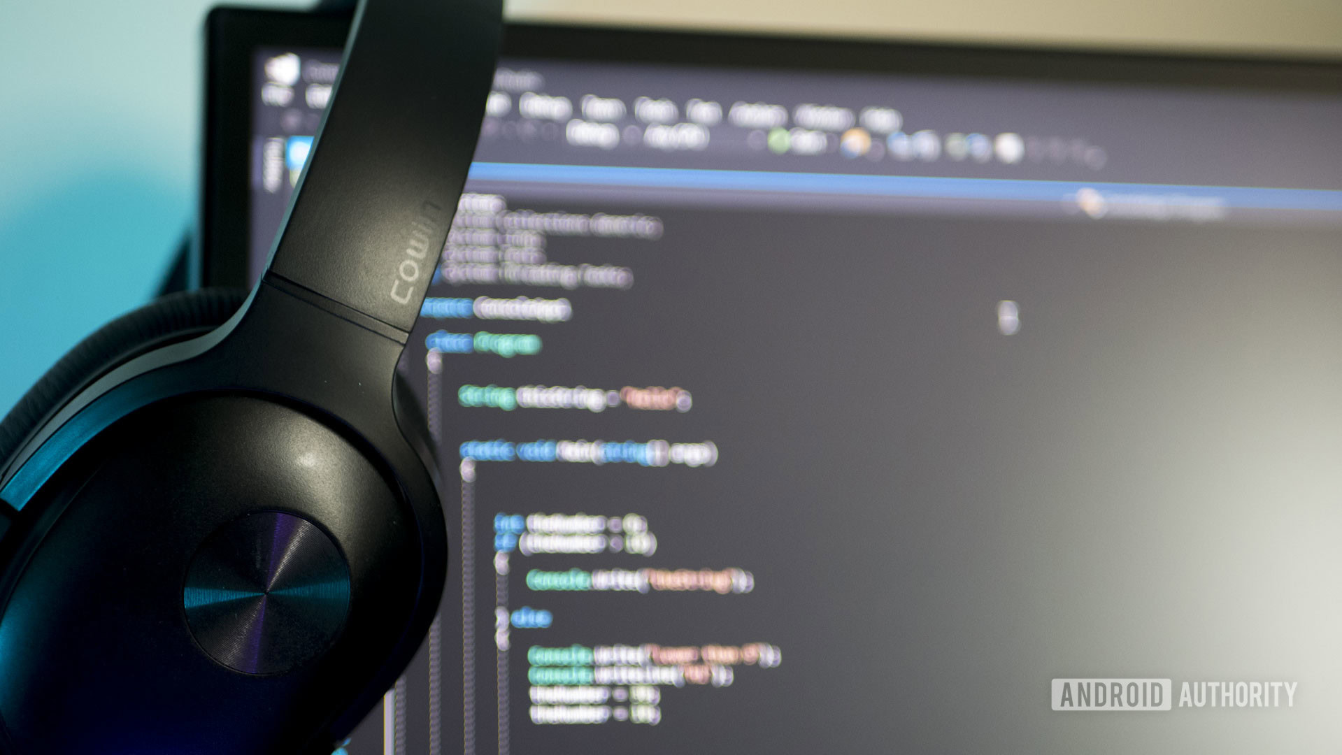 Programming Code Out of Focus Headphones