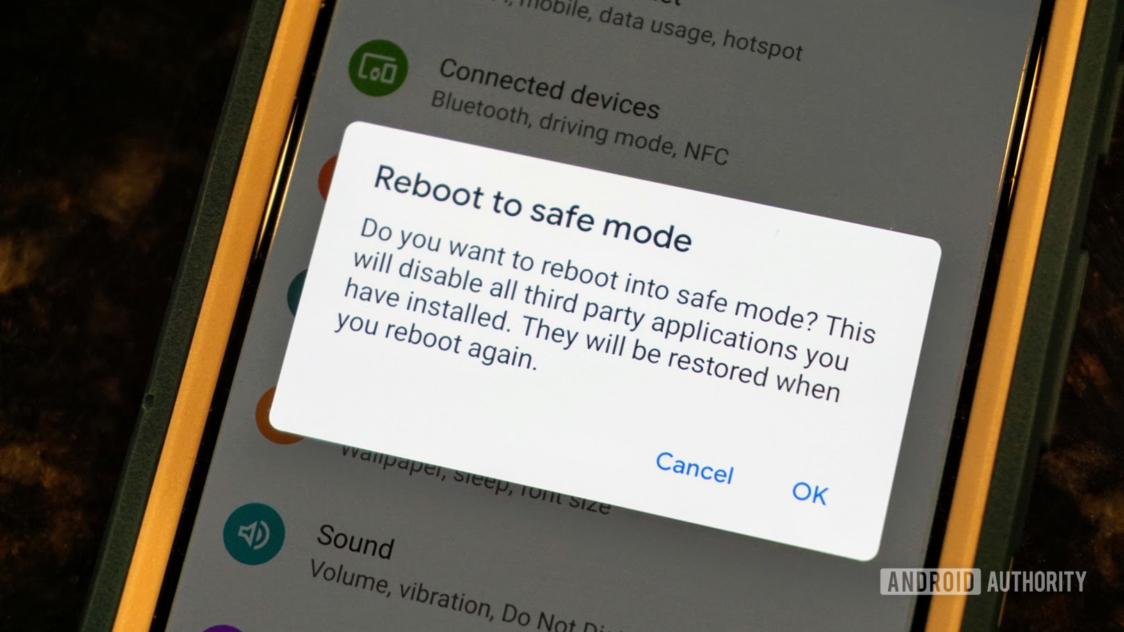Safe Mode almost enabled on Google Pixel 3 XL