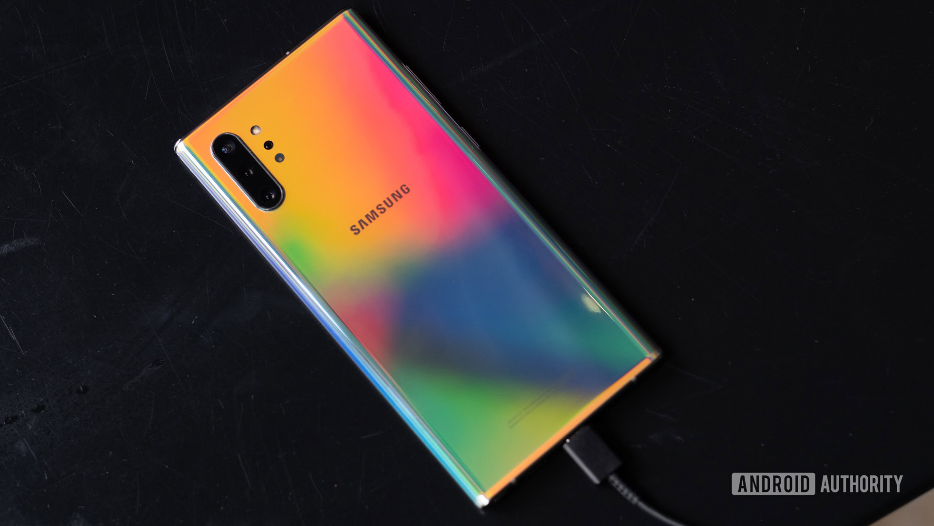 Samsung Galaxy Note 10 Plus face down 1