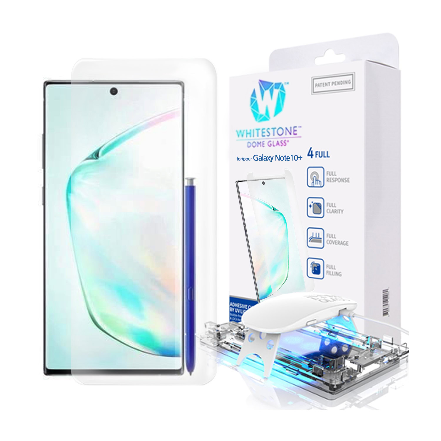 Whitestone Dome Glass Note 10 Plus