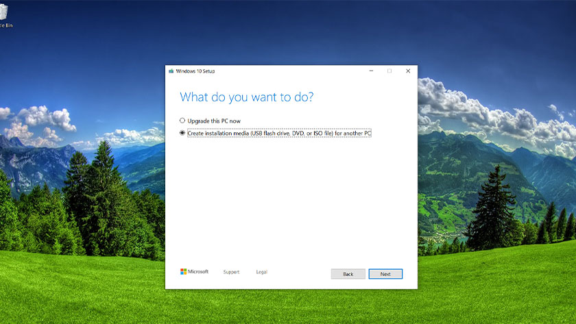 Reinstall Windows 10 Create Installation Media