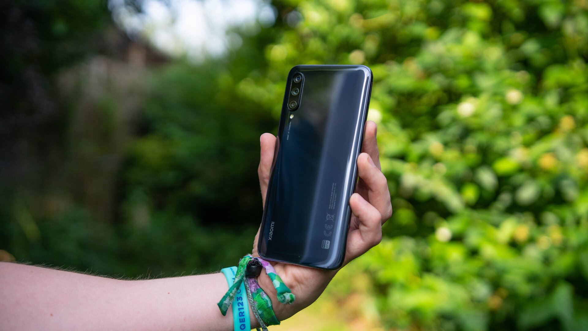 Xiaomi Mi A3 Chassis rear view in hand.