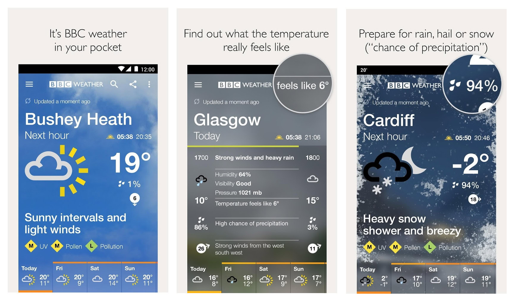 bbc weather app