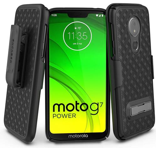 best moto g7 power cases encased slimline with kickstand and holster