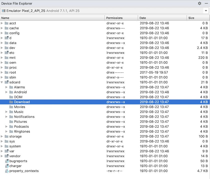 Extract your screenshot from the AVD's &quot;sdcard/download&quot; folder.