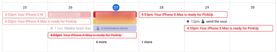 google calendar spam website